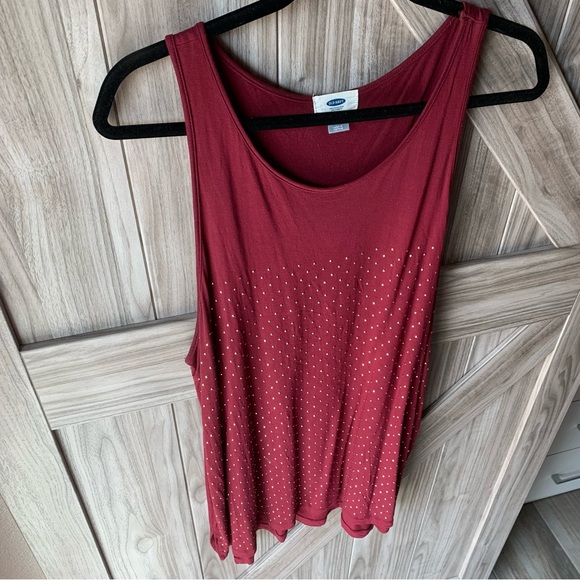Old Navy Studded Tank Top - Maroon - Picture 2 of 7
